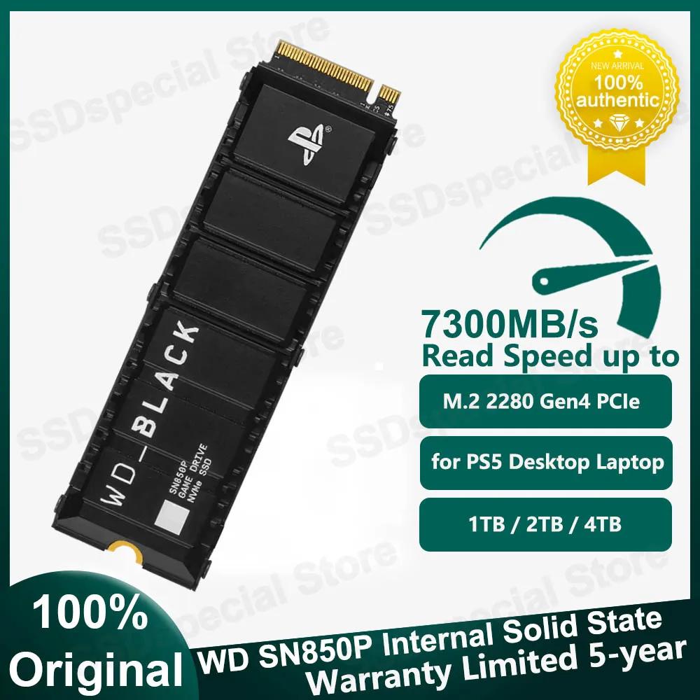   WD_BLACK SN850P, 濭 SSD , M.2 NVMe PCIe 4.0 2280, 1TB, 2TB, 4TB SSD, PS5 ÷̼̽ 5 ӿ ǻͿ